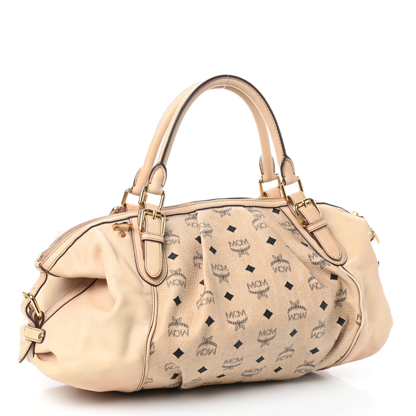 Visetos Medium Essentials Shoulder Bag Beige