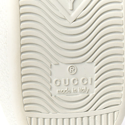 Gucci Calfskin Womens Velvet Bow Ace Sneakers 36 White 6 of 8