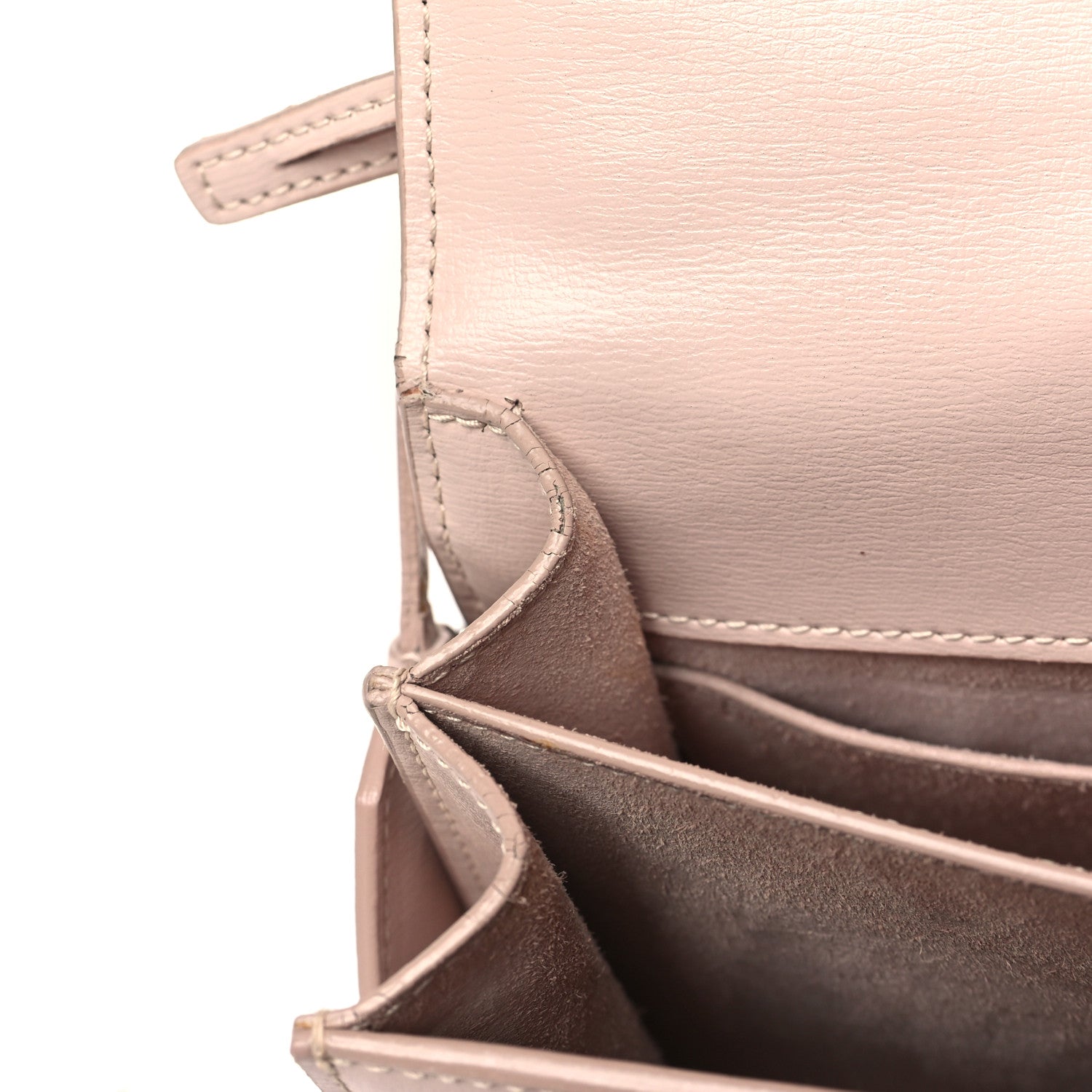 Saint Laurent Calfskin Medium Monogram Sunset Marble Pink 11 of 15
