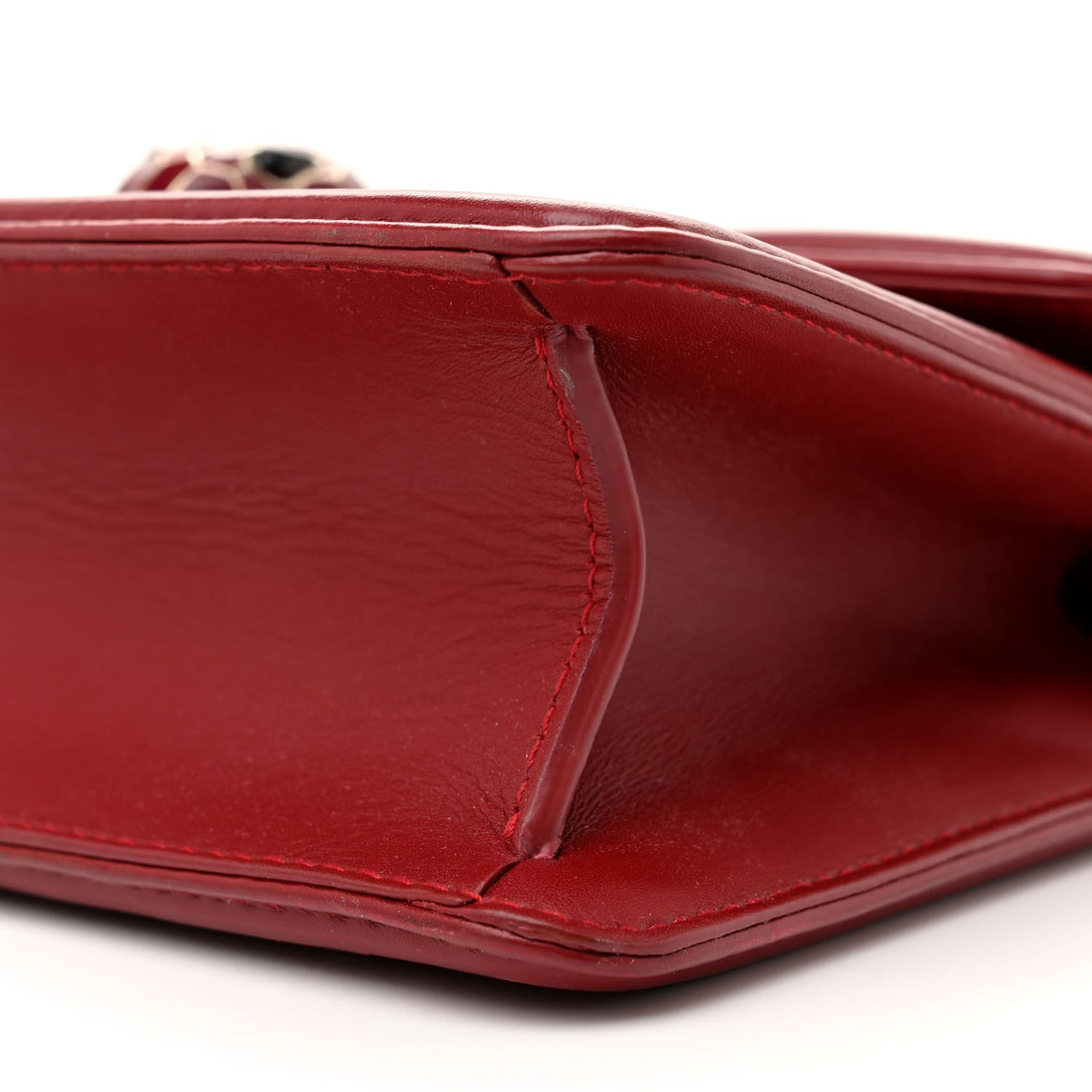 Quilted Nappa Smooth Calfskin Serpenti Forever Diamond Blast Shoulder Bag Red
