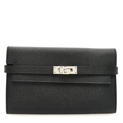 Hermes Epsom Kelly Longue Wallet Black 1 of 7