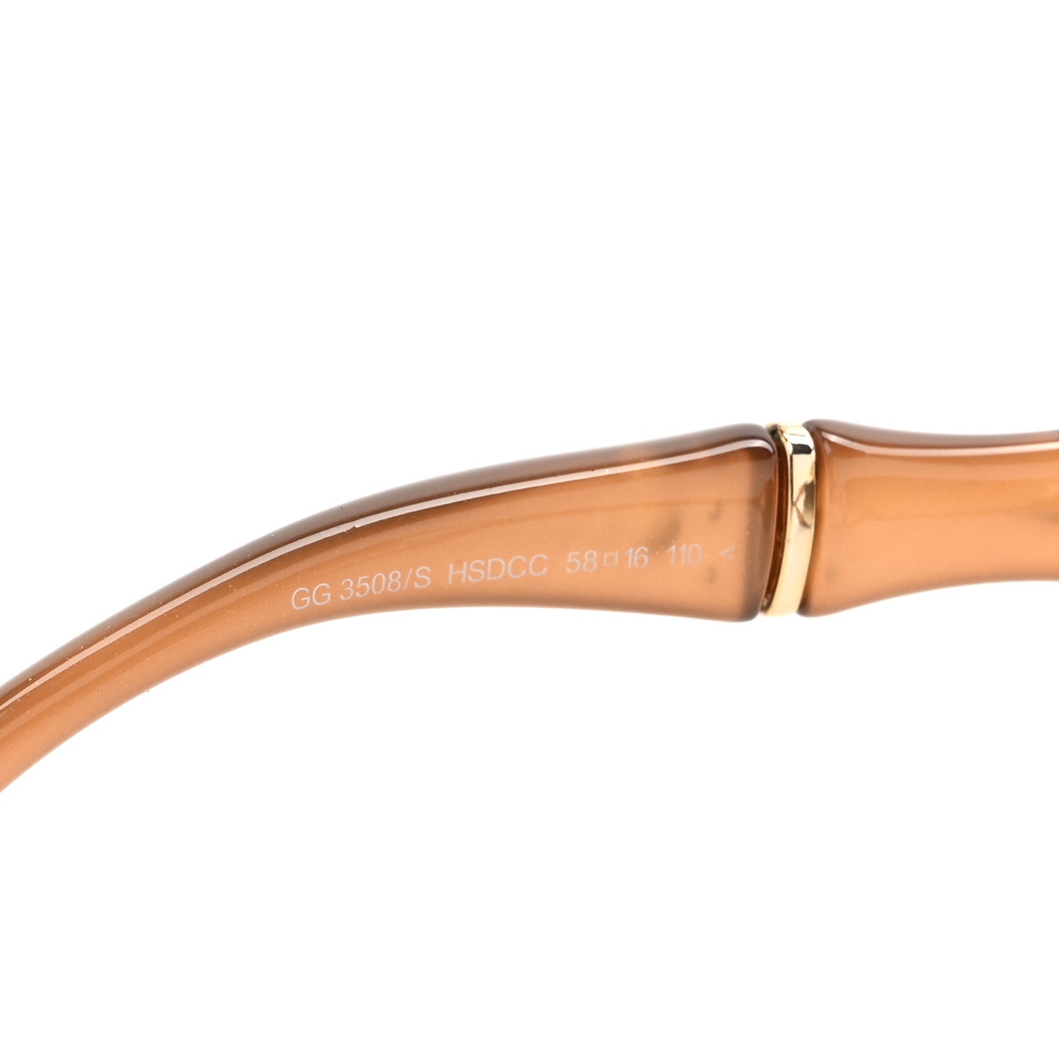 Gucci Bamboo Effect Sunglasses GG 3508/S Brown 5 of 8