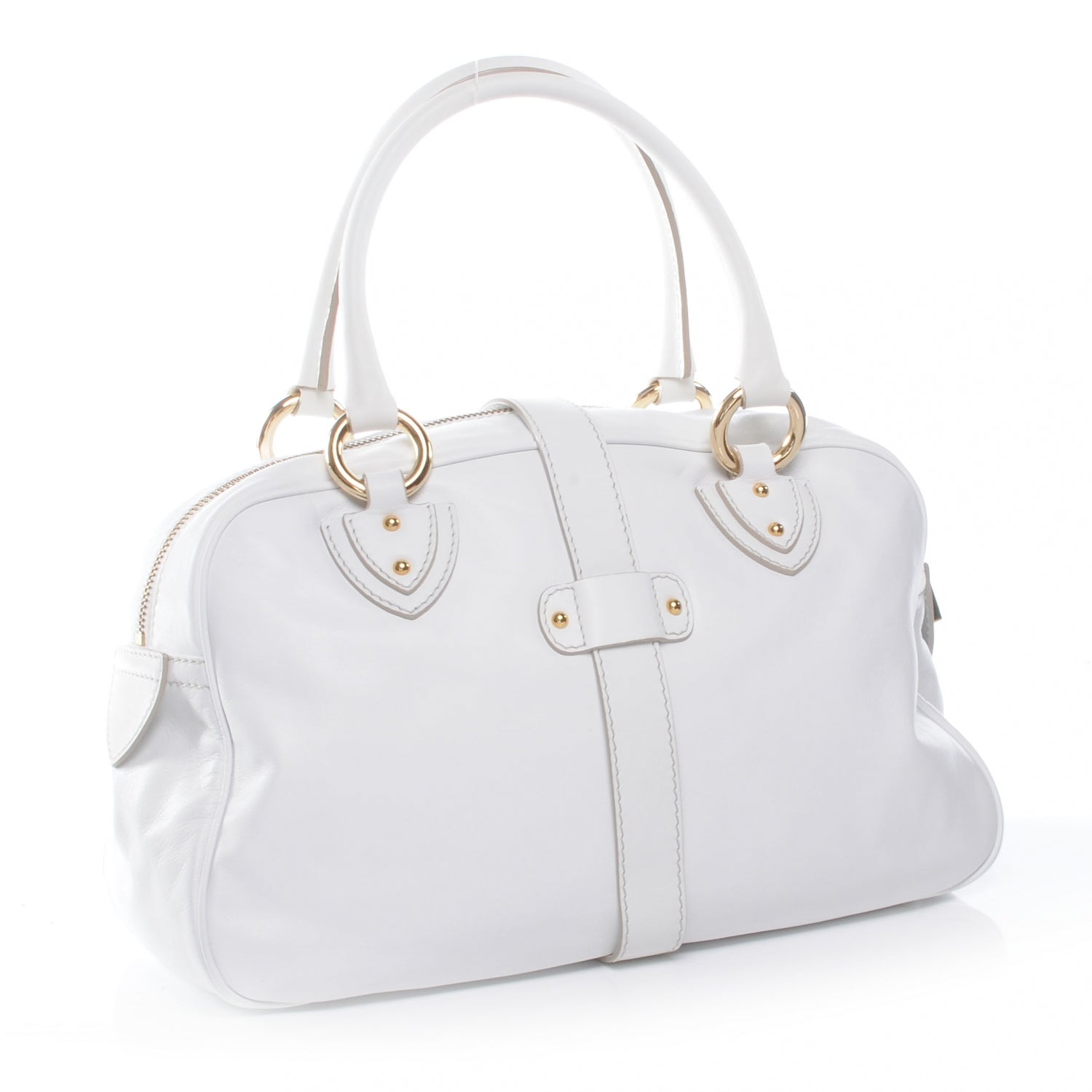 Marc Jacobs Leather Lola Satchel Ivory 3 of 8