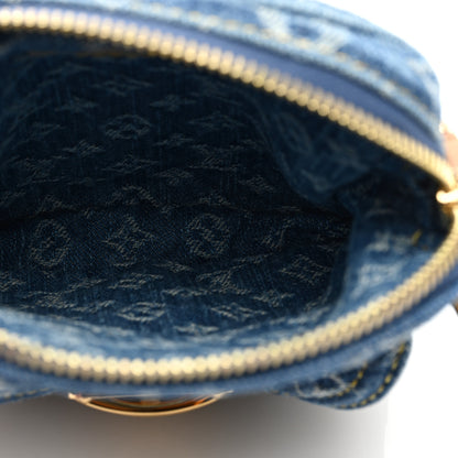 Louis Vuitton Denim Fairfax Pochette Blue 5 of 9