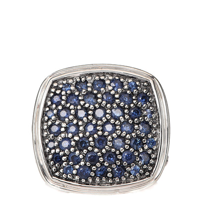 John Hardy Sterling Silver Blue Sapphire Large Lava Classic Chain Ring 50 5.5 1 of 7