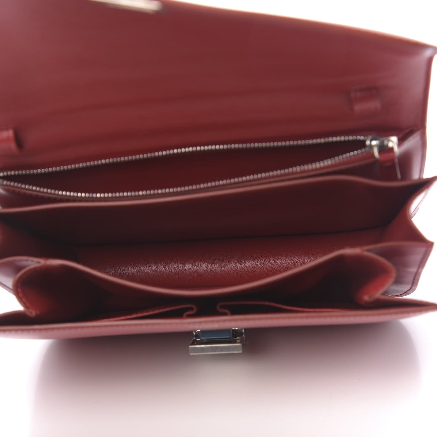 Box Calfskin Medium Classic Box Flap Bag Red