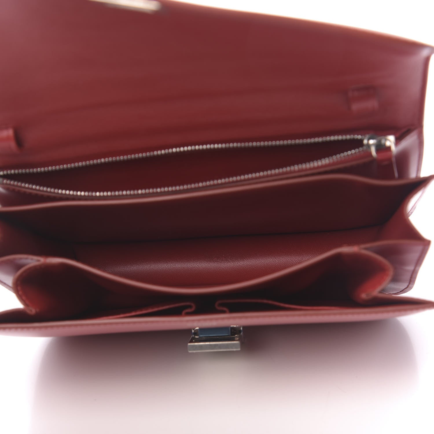 Celine Box Calfskin Medium Classic Box Flap Bag Red 5 of 14