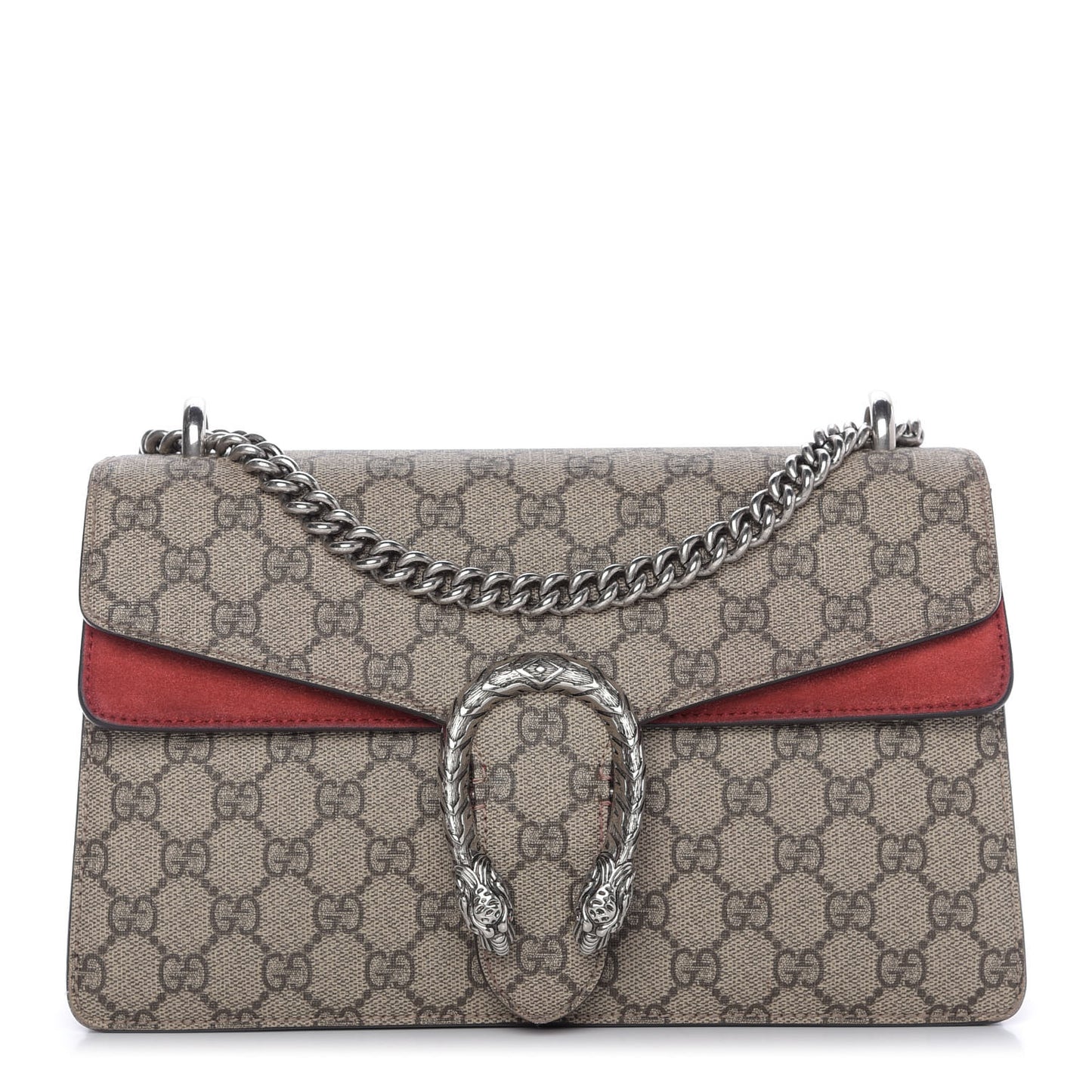 GG Supreme Monogram Small Dionysus Shoulder Bag Red
