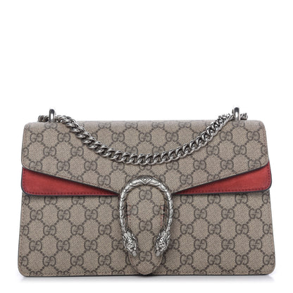 Gucci GG Supreme Monogram Small Dionysus Shoulder Bag Red 1 of 10