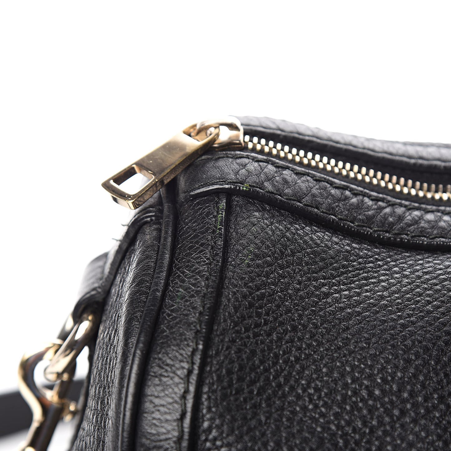 Calfskin Vintage Web Medium Boston Black