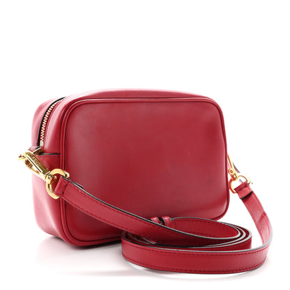 Fendi Vitello Century FF 1974 Embossed Mini Camera Case Fragola 3 of 10