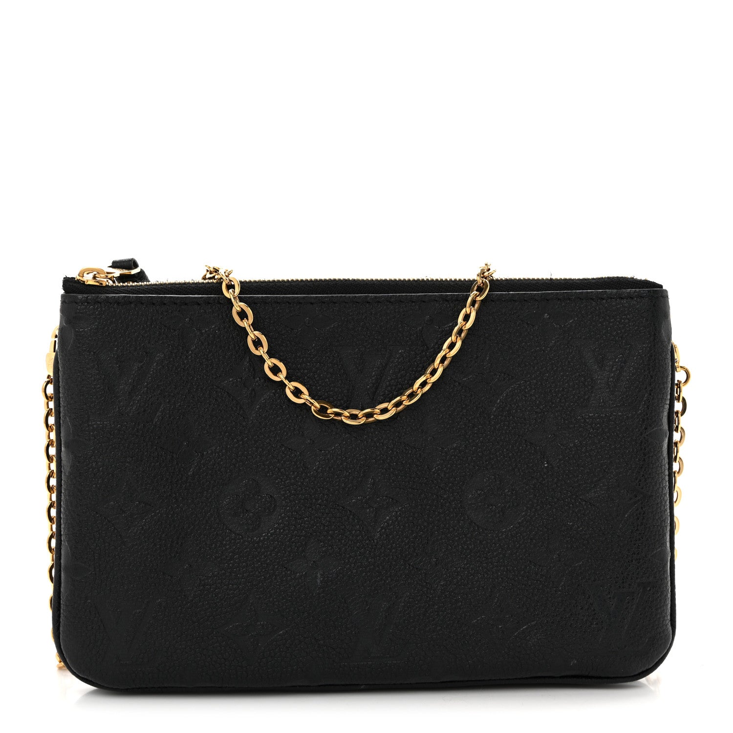 Louis Vuitton Empreinte Double Zip Pochette Black 1 of 11