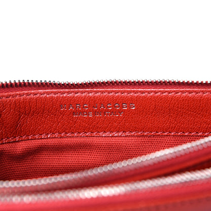 Marc Jacobs Calfskin Snakeskin The Doll Shoulder Bag Red 7 of 11