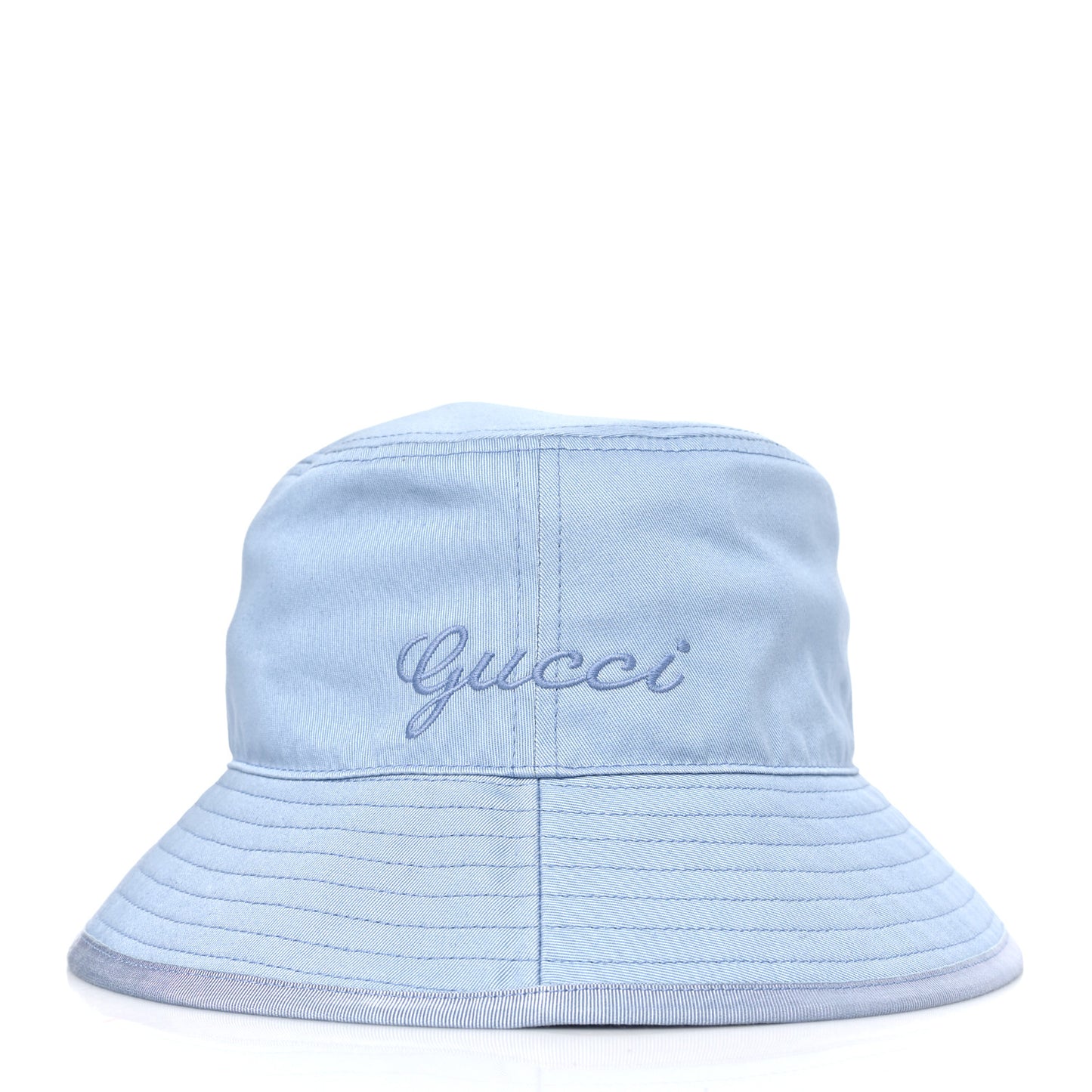 Cotton Logo Cabris Bucket Hat L Porcelain Light Blue