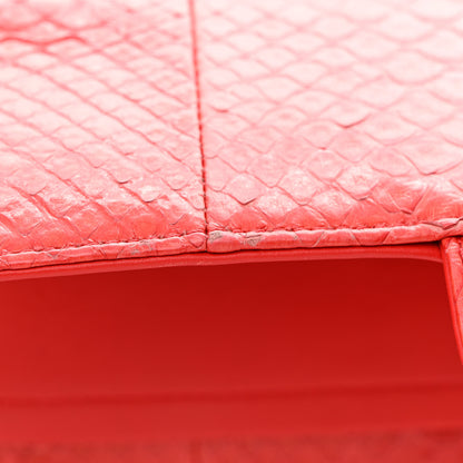 Chanel Snakeskin Medium Double Flap Red 14 of 17