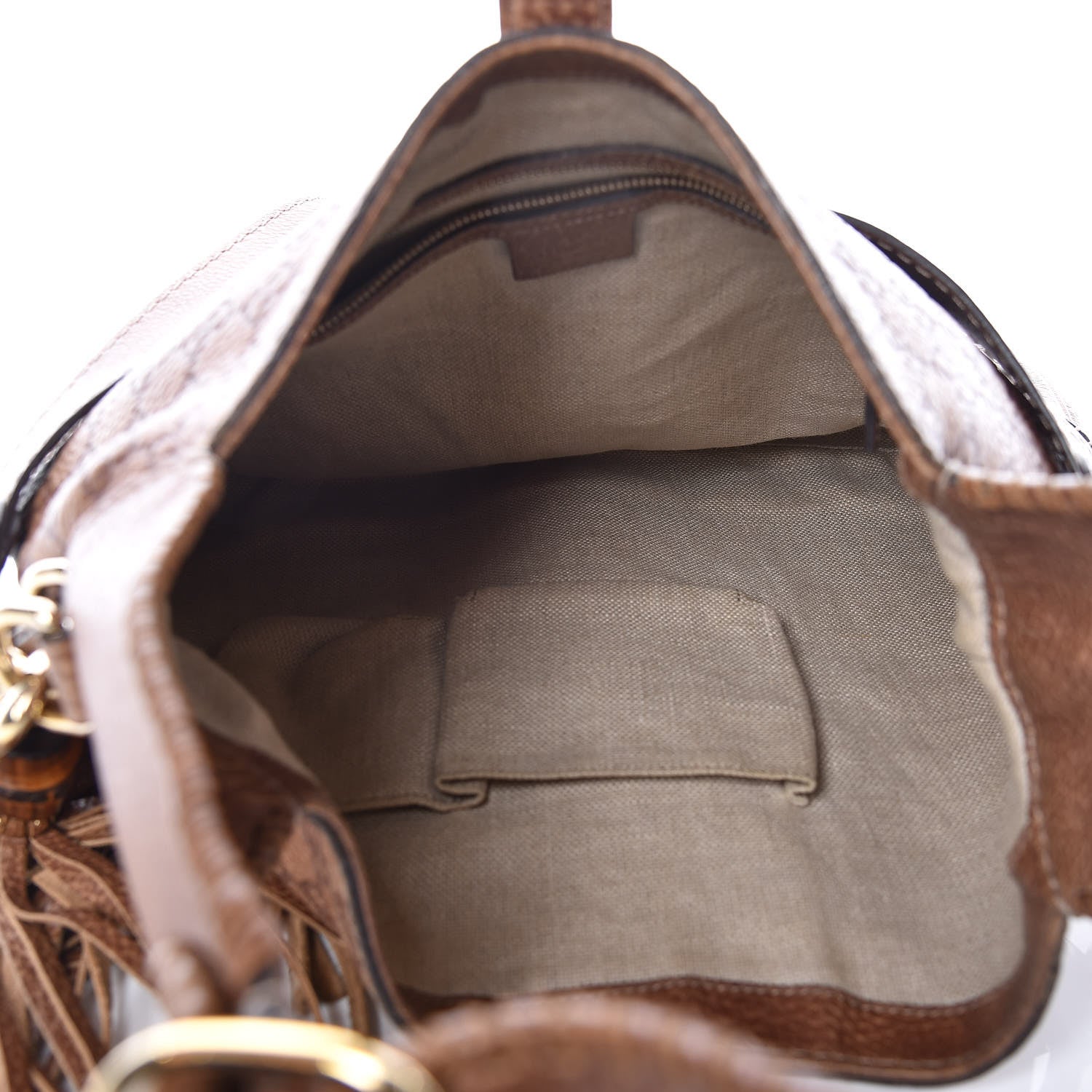 Gucci Guccissima Old Libeccio Medium New Jackie Hobo Old Naturale 6 of 10