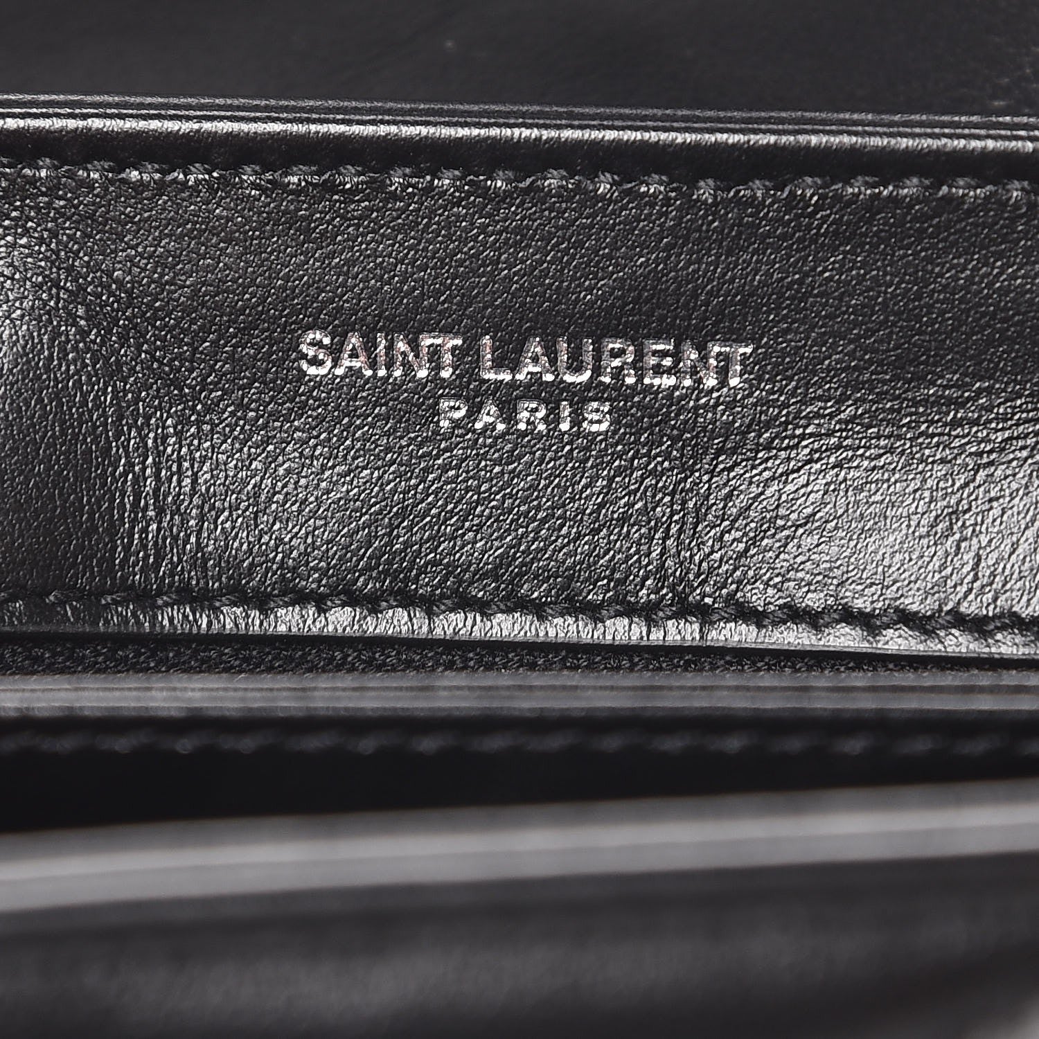 Saint Laurent Calfskin Y Quilted Monogram Toy Loulou Crossbody Bag Black 6 of 9