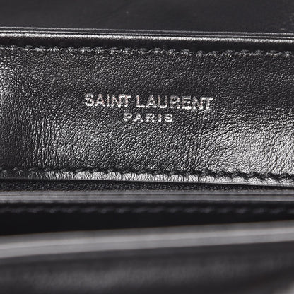 Saint Laurent Calfskin Y Quilted Monogram Toy Loulou Crossbody Bag Black 6 of 9