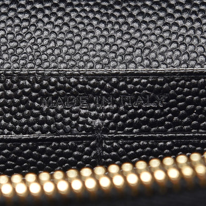 Saint Laurent Grain De Poudre Star Studded Monogram Wallet on Chain Black 7 of 8