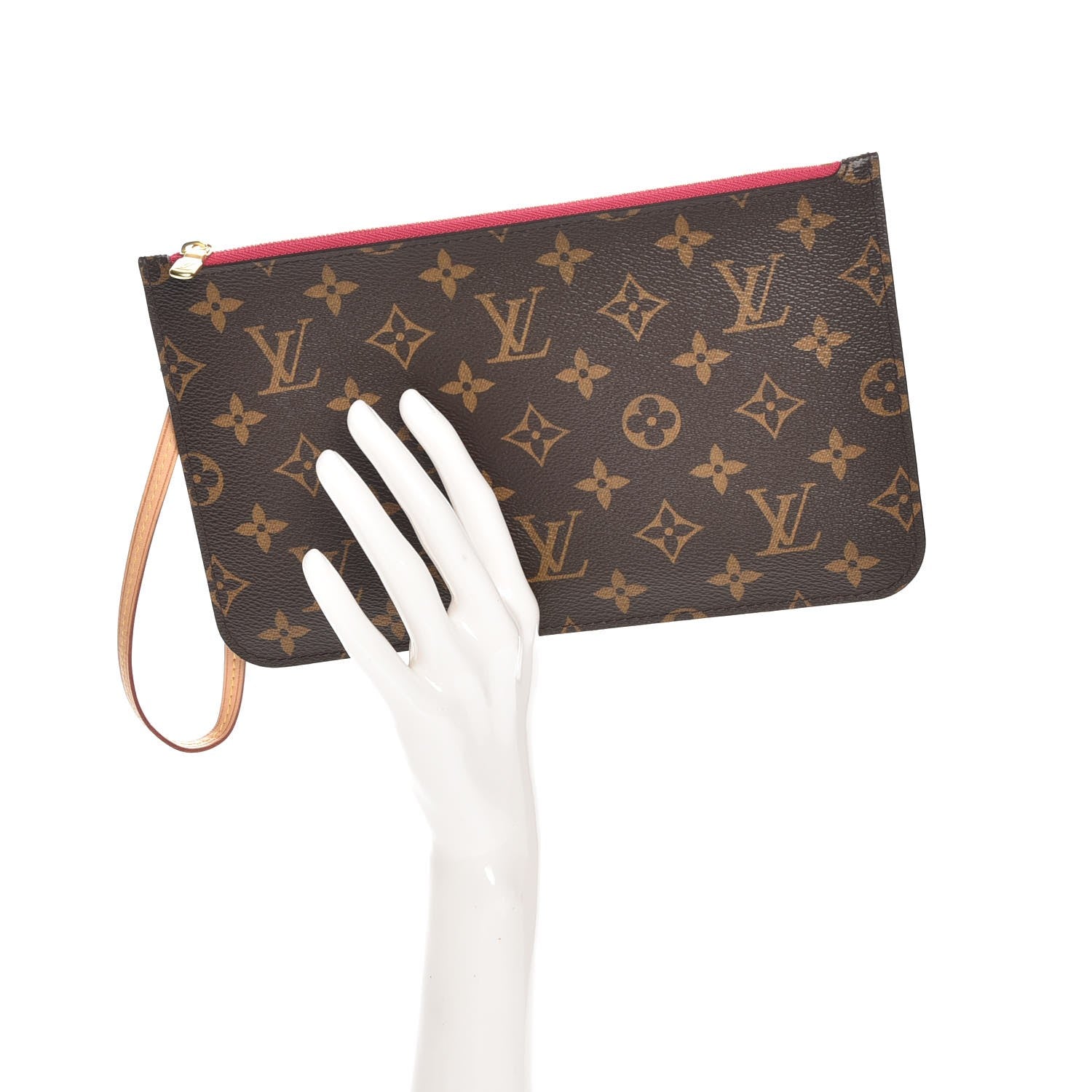 Louis Vuitton Monogram Neverfull MM GM Pochette Pivoine 3 of 16