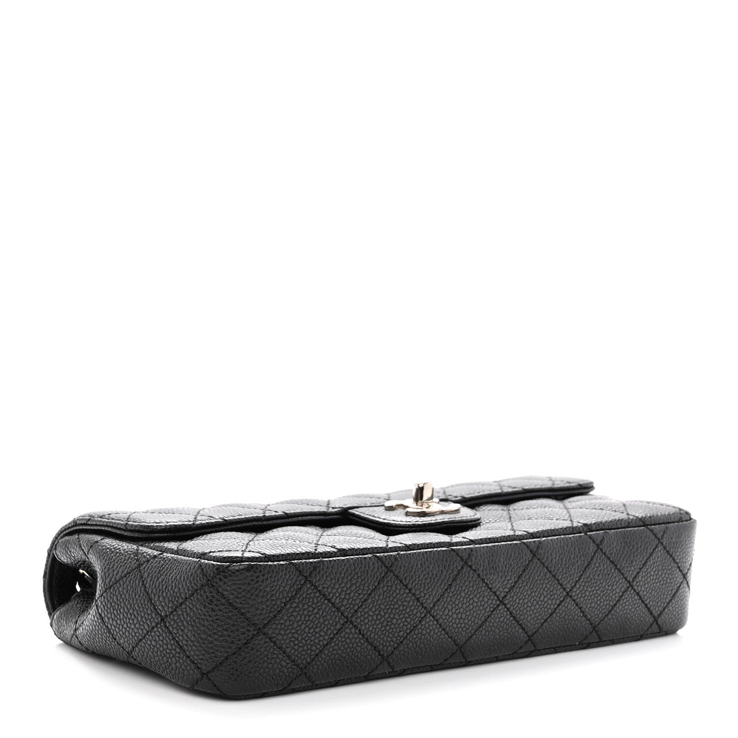 Chanel Caviar Quilted East West Flap Black 4 of 10