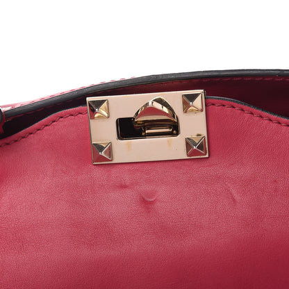 Valentino Garavani Vitello Small Rockstud Tote Fuchsia 13 of 14
