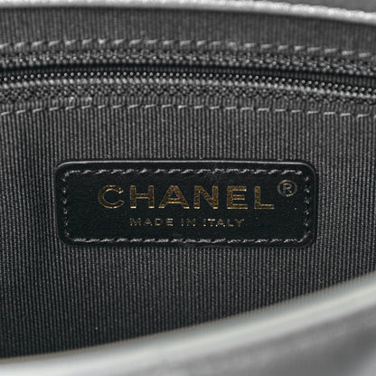 Chanel Metallic Lambskin Quilted Mini Flap Bag Silver 5 of 5