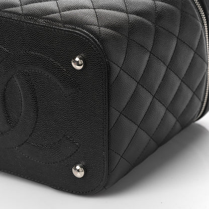 Chanel Caviar Quilted Small Top Handle Vanity Case With Chain Black 8 of 8