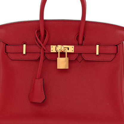 Hermes Swift Birkin 25 Rouge Casaque 8 of 12