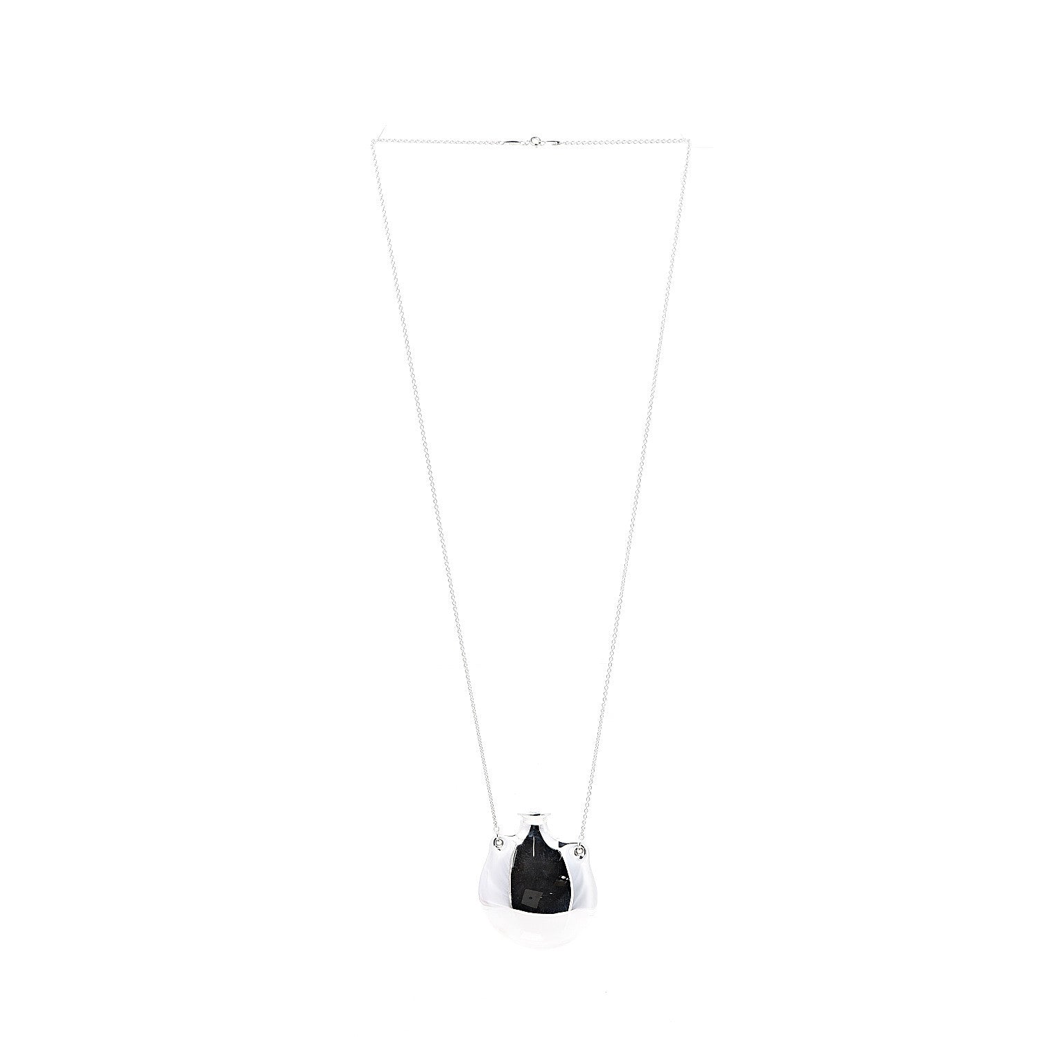 Tiffany Sterling Silver Large Elsa Peretti Bottle Pendant Necklace 2 of 5