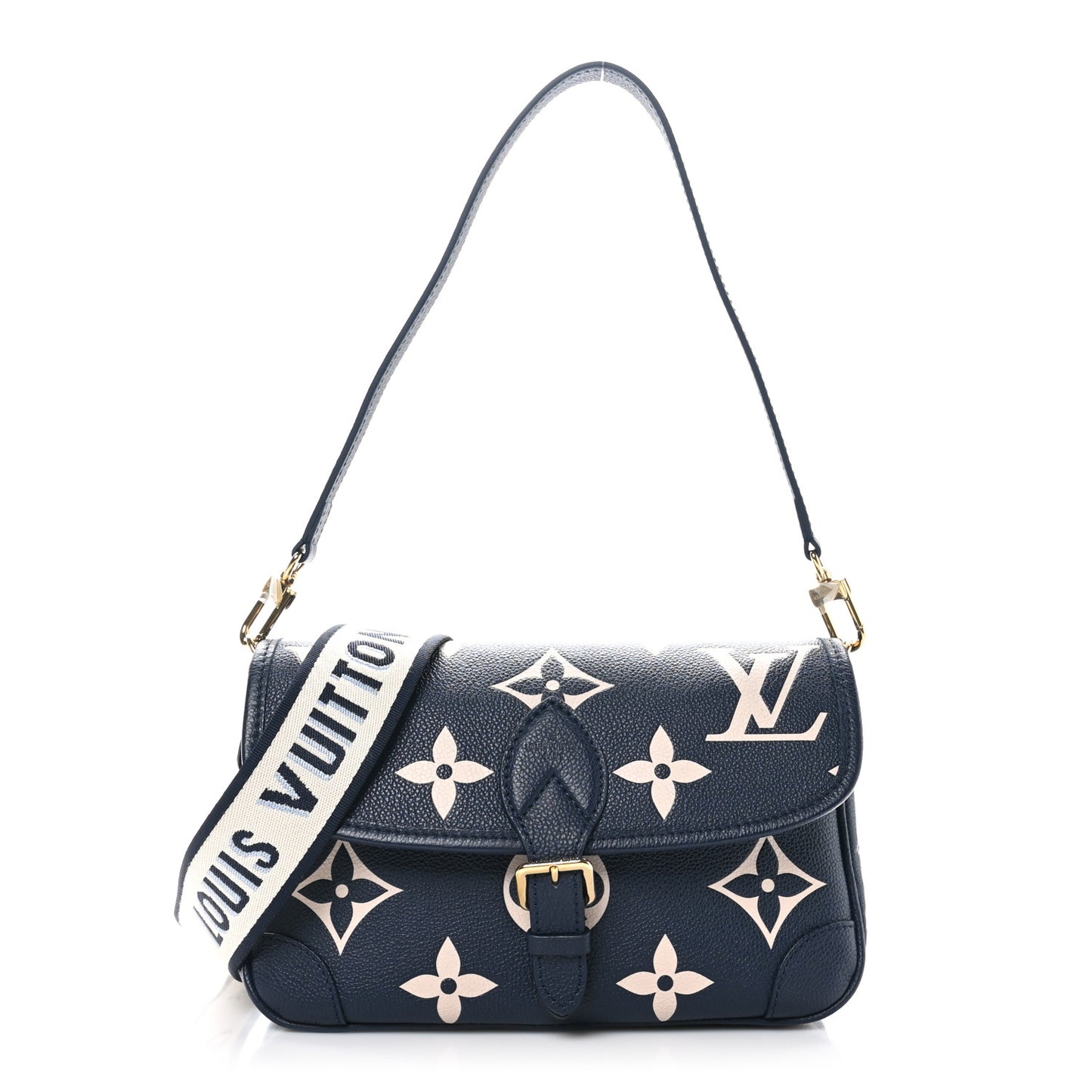 Empreinte Giant Monogram Diane Navy Creme