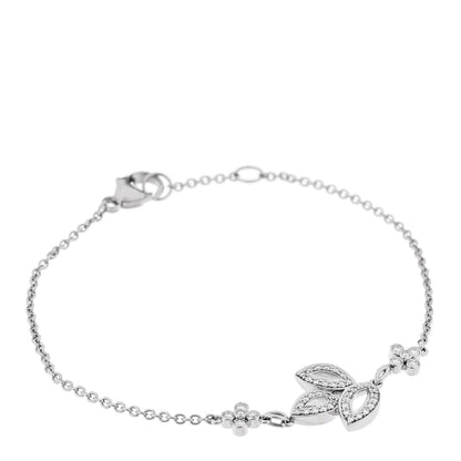 Harry Winston Platinum Diamond Lily Cluster Bracelet 1 of 5