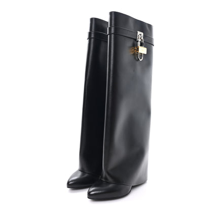 Givenchy Calfskin Shark Lock Pant Boots 39.5 Black 4 of 9