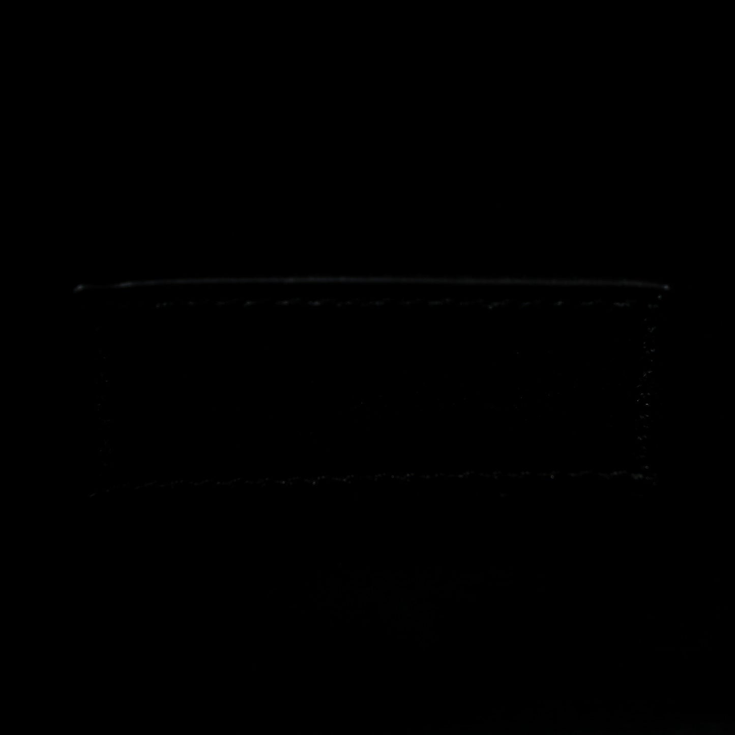 Grain De Poudre Matelasse Chevron Monogram Envelope Clutch Black