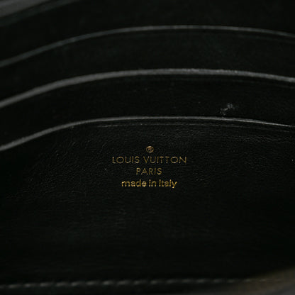 Louis Vuitton Calfskin Bubblegram Wallet On Strap Black 6 of 10