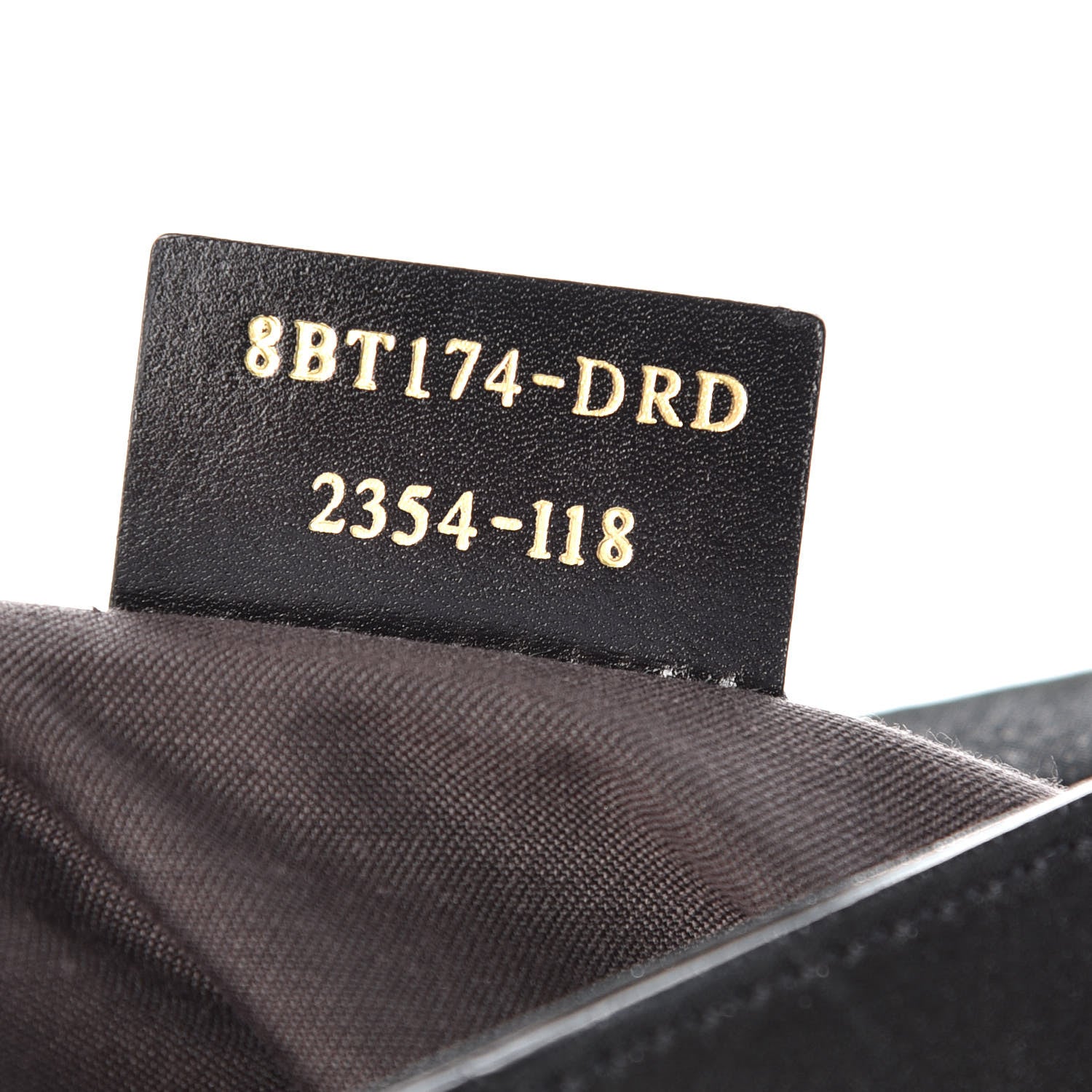 Fendi Metallic Nubuck Shoulder Bag Black 7 of 12
