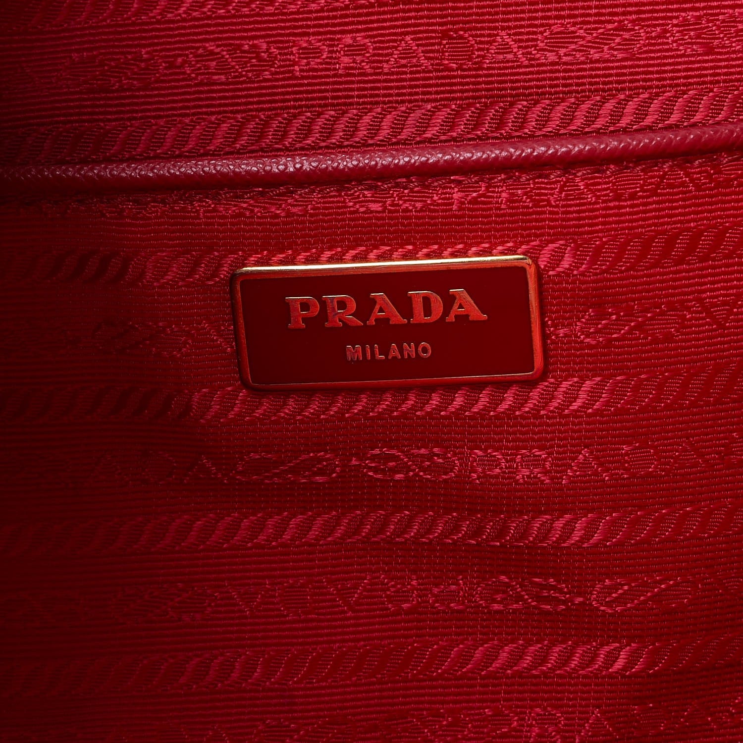 Prada Saffiano Lux Large Tote Fuoco 6 of 17