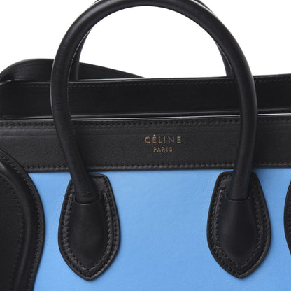 Celine Smooth Calfskin Nano Tri-Color Luggage Turquoise 9 of 11