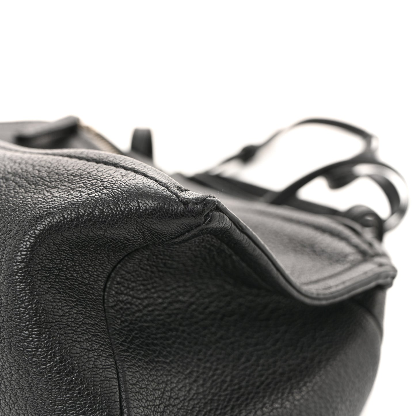 Sugar Goatskin Mini Pandora  Black
