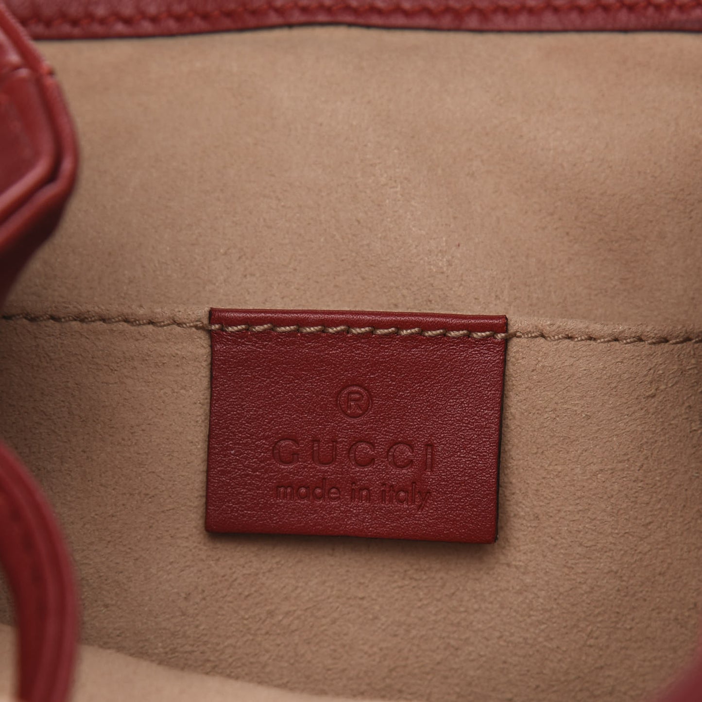 Calfskin Matelasse GG Marmont Flap Backpack Hibiscus Red