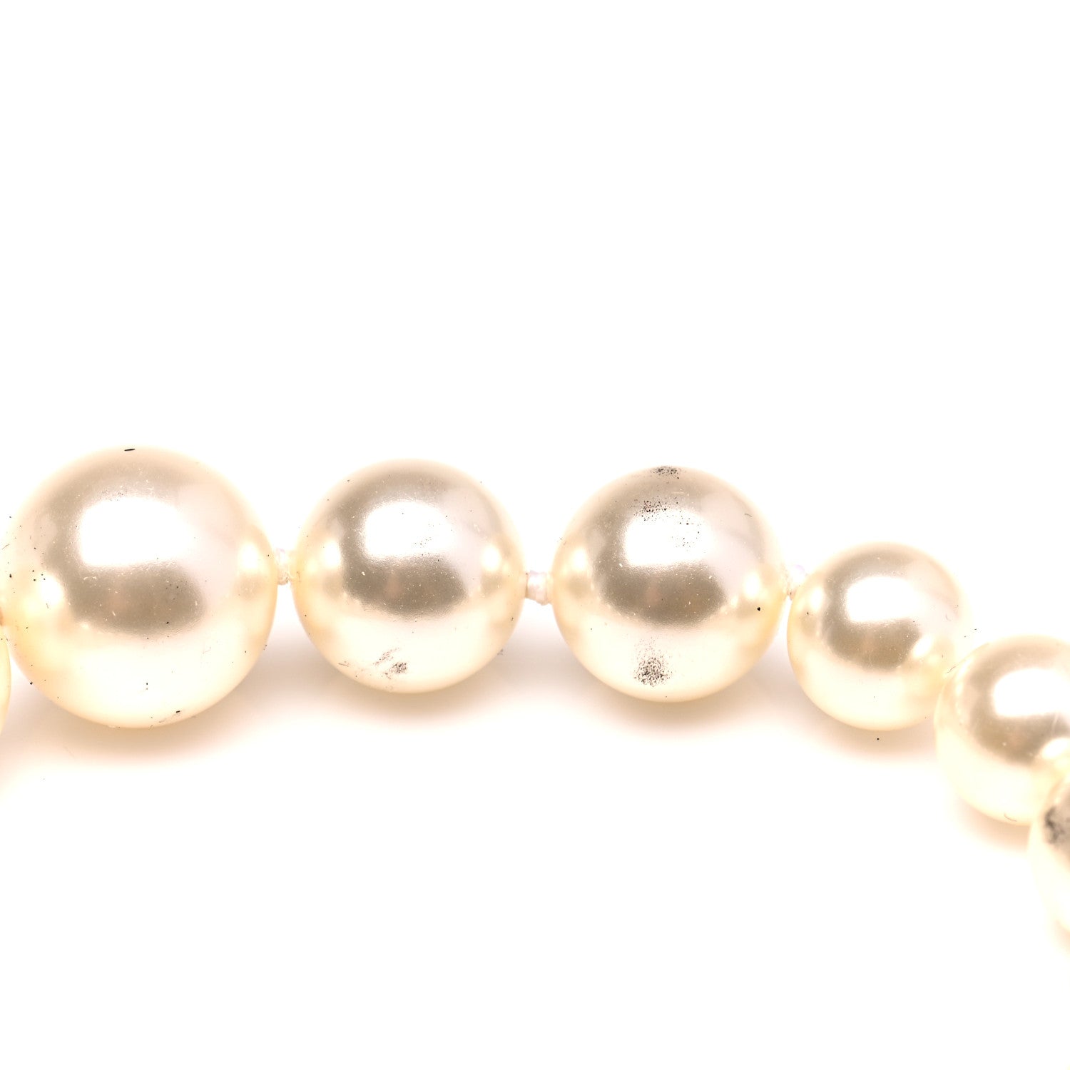 Chanel Graduated Pearl Crystal CC Bracelet Gold 6 of 6