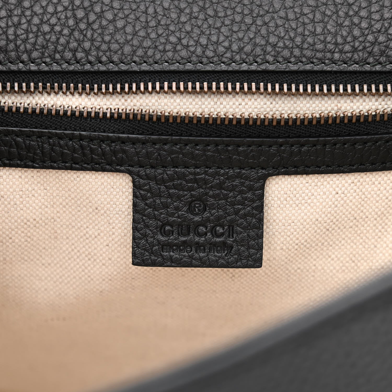 Gucci Calfskin Small GG Marmont Top Handle Bag Black 6 of 12