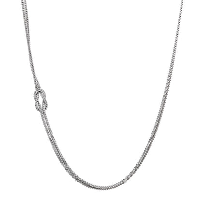 John Hardy Sterling Silver 3.6mm Love Knot Necklace 1 of 5