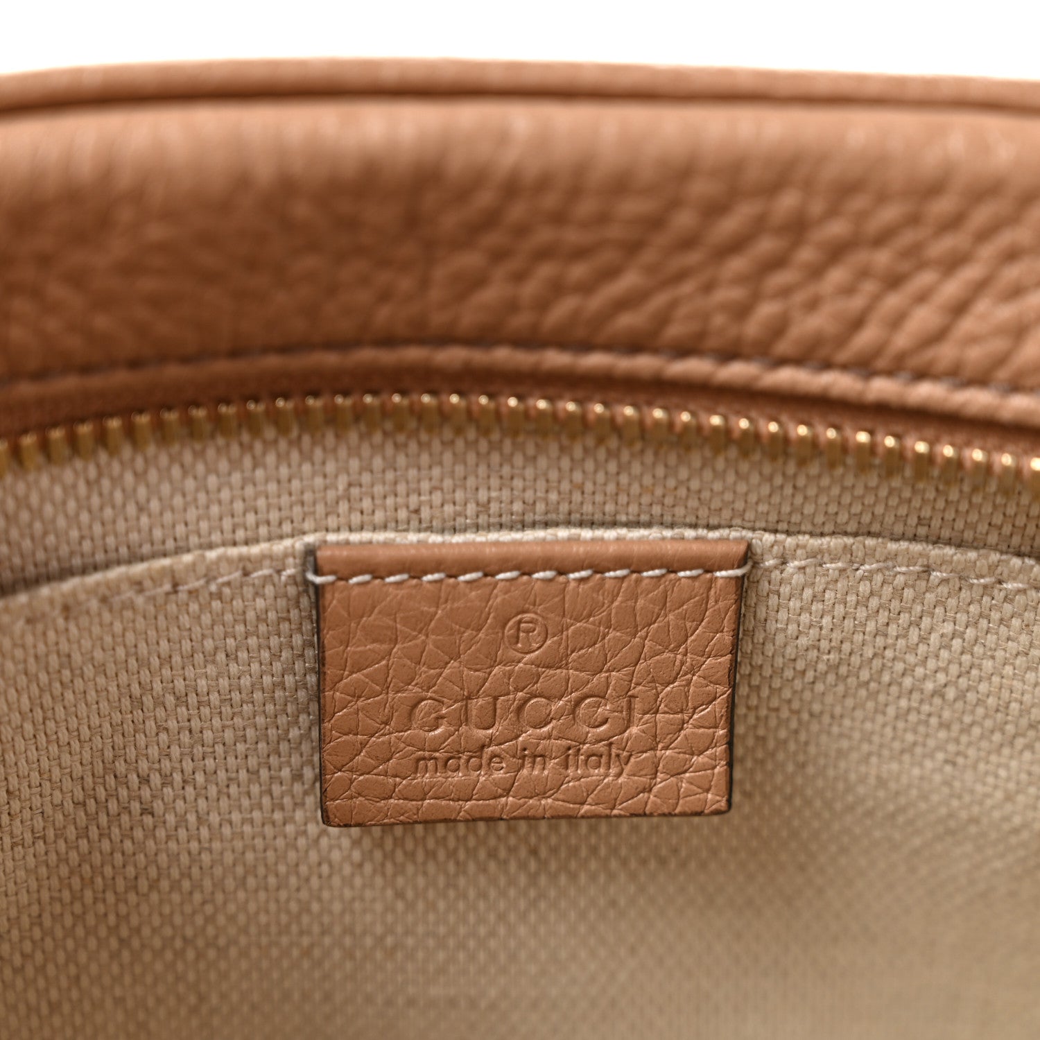 Gucci Pebbled Calfskin Small Soho Disco Bag Camelia Camelia 6 of 11