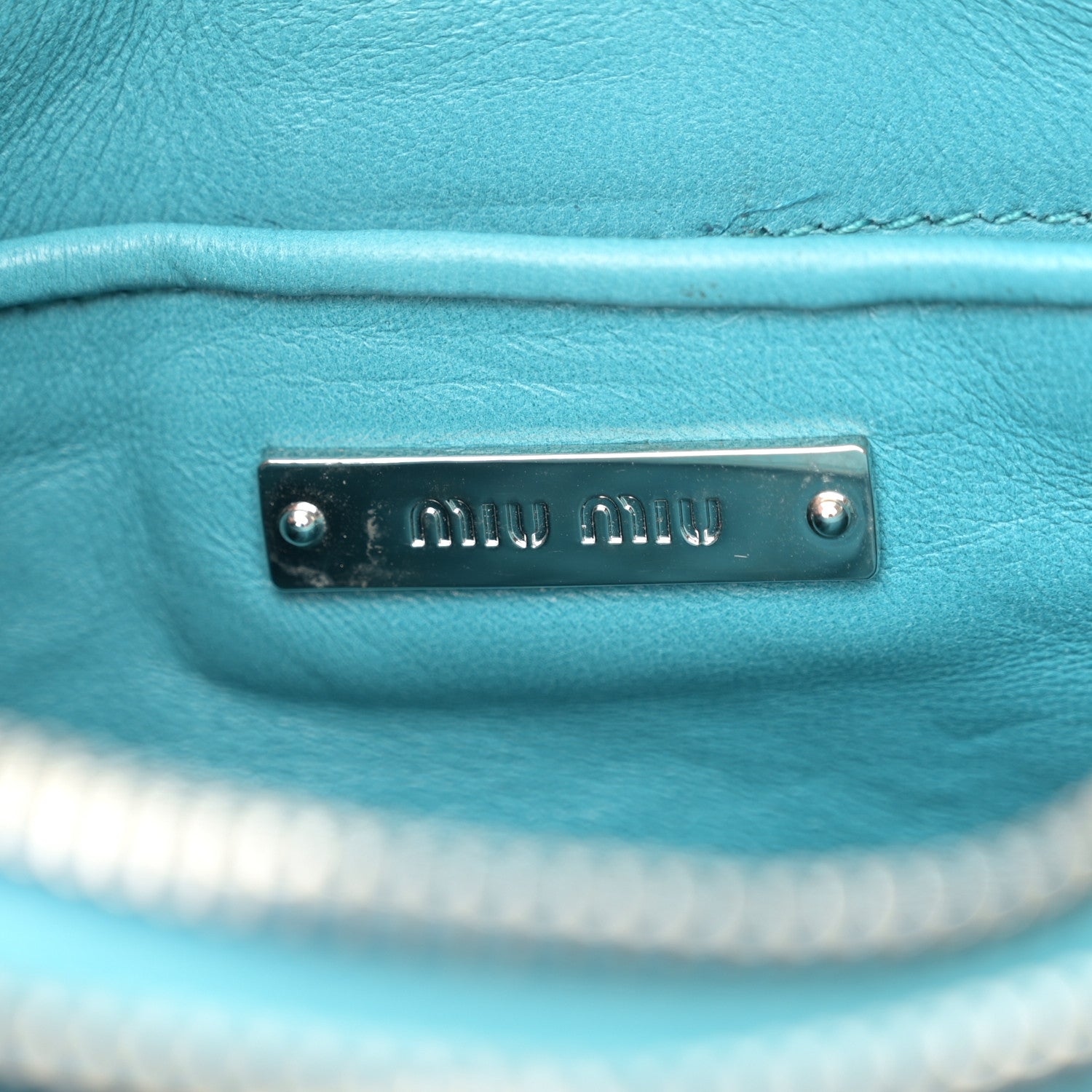 Miu Miu Nappa Matelasse Crystal Crossbody Clutch Fuxia 6 of 10