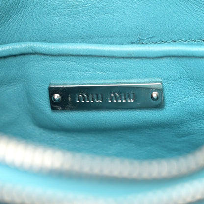 Miu Miu Nappa Matelasse Crystal Crossbody Clutch Fuxia 6 of 10