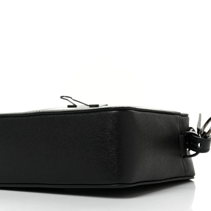 Off-White Saffiano Striped Diag Binder Belt Bag Black White 7 of 8