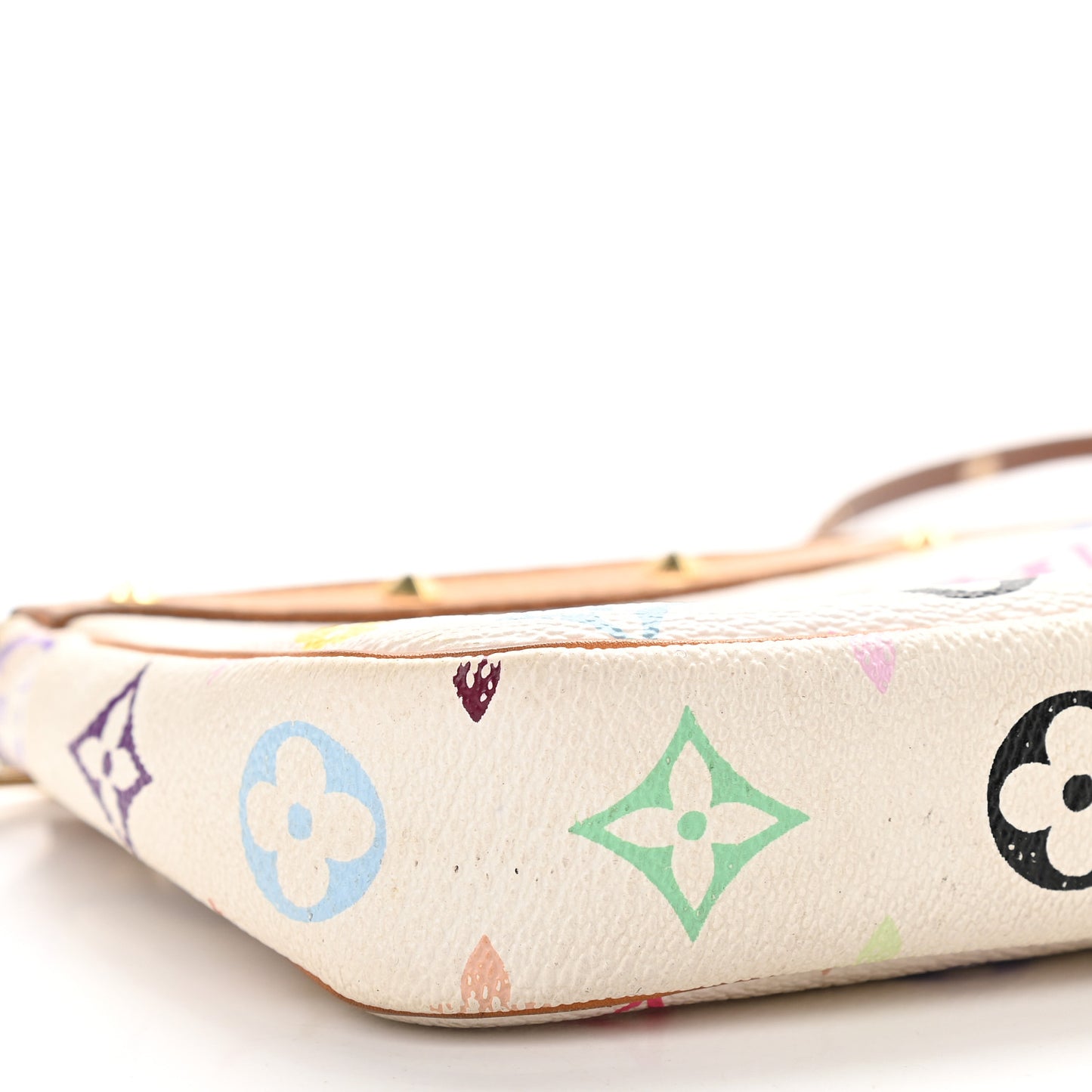 Monogram Multicolor Pochette Accessories White