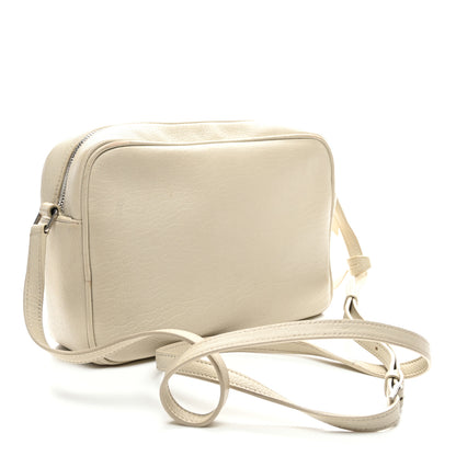 Saint Laurent Grained Lambskin Monogram Lou Camera Bag Crema Soft 3 of 12