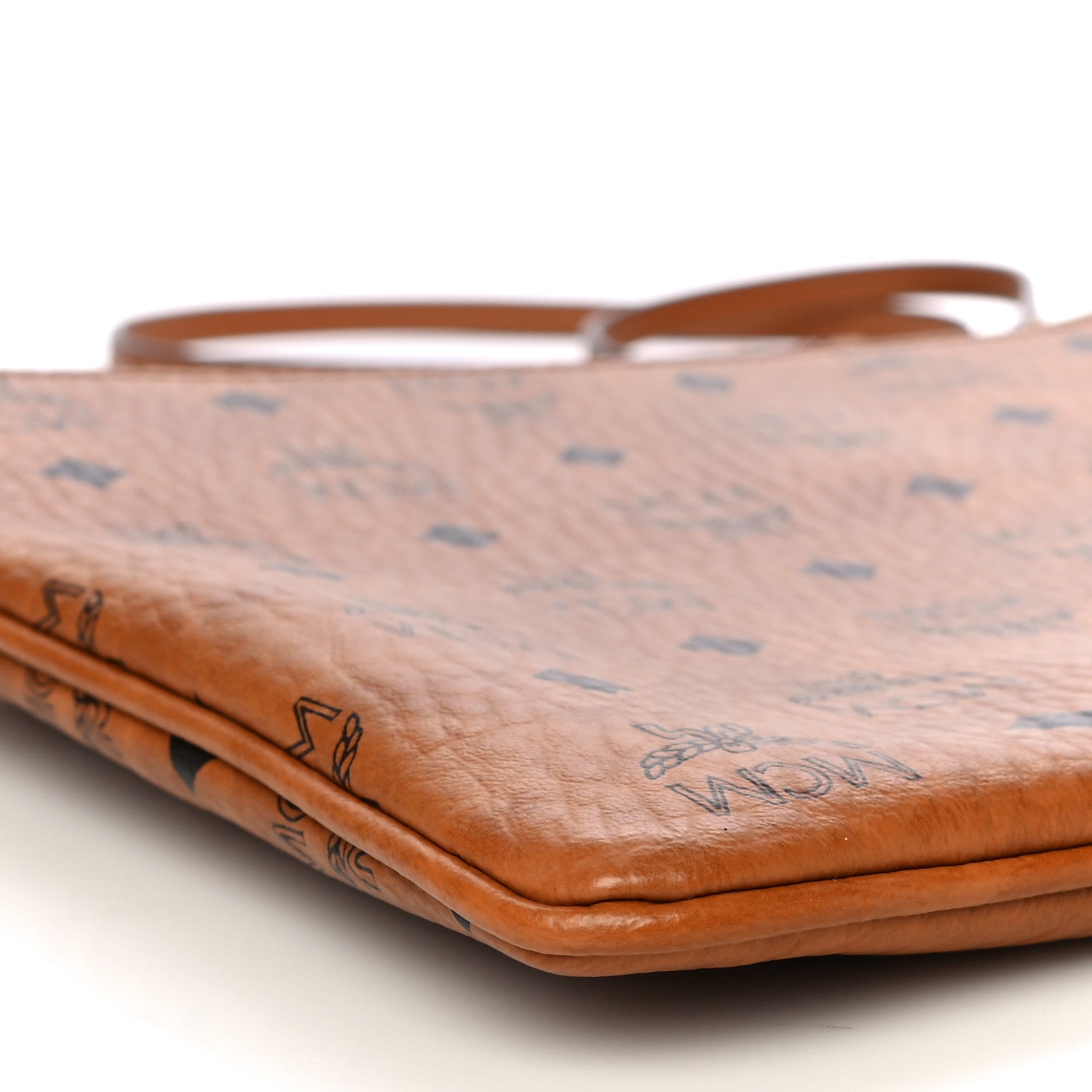 MCM Visetos Medium Crossbody Pouch Cognac 10 of 17